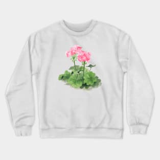 April 24th birthday flower Crewneck Sweatshirt